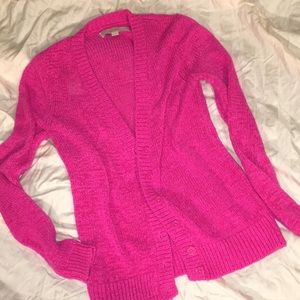 Hot pink LOFT sweater